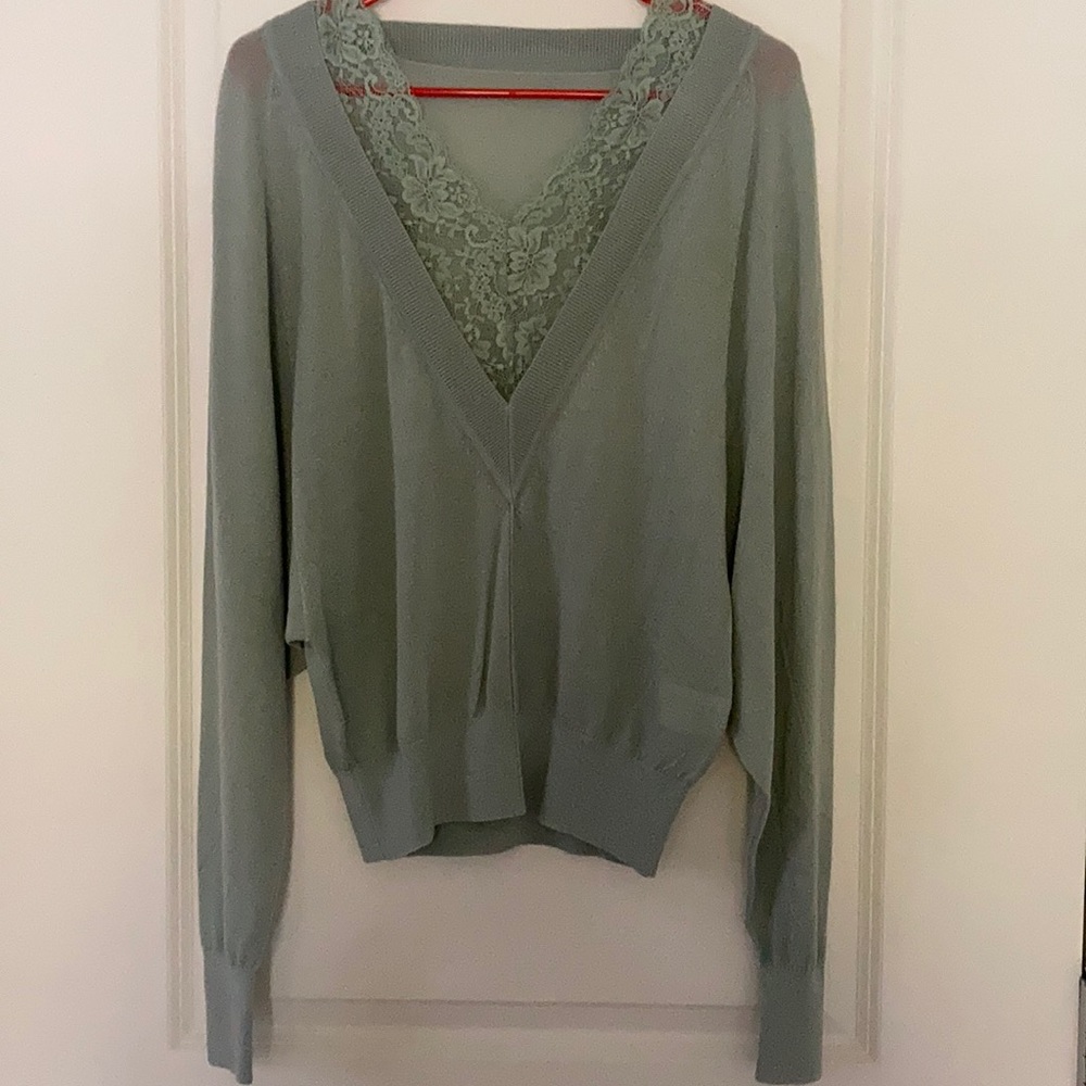Batwing sleeve sweater